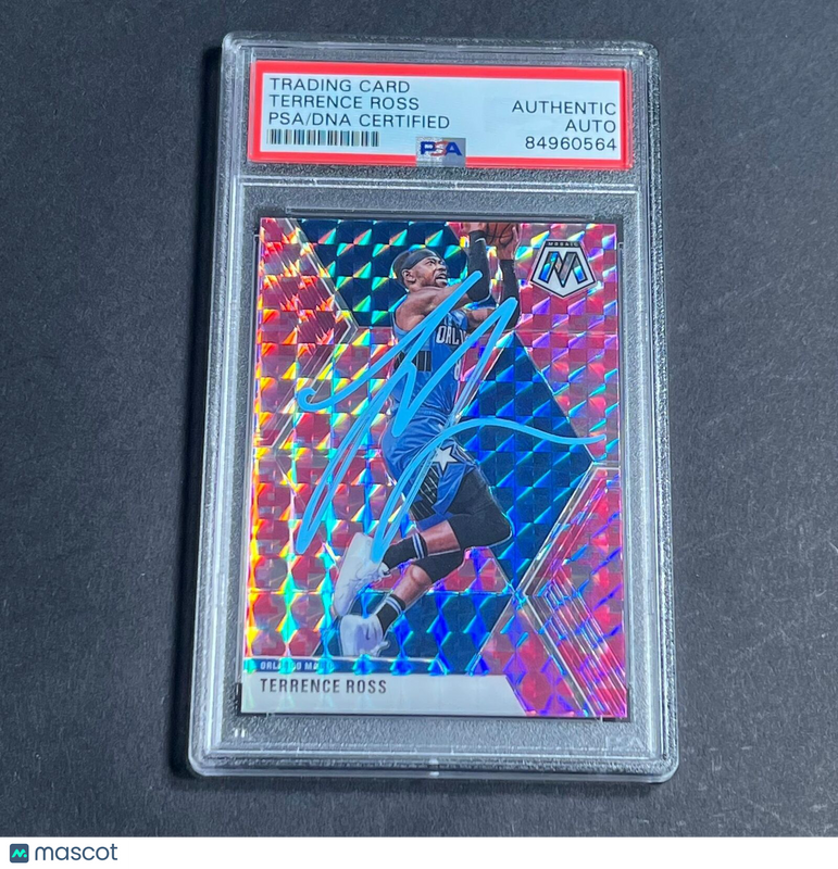 2019-20 Panini Mosaic Cracked Ice #52 Terrence Ross Signed Card AUTO PSA/DNA Sla