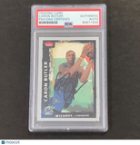 2008-09 Fleer #30 Caron Butler Signed Card AUTO PSA Slabbed Wizards
