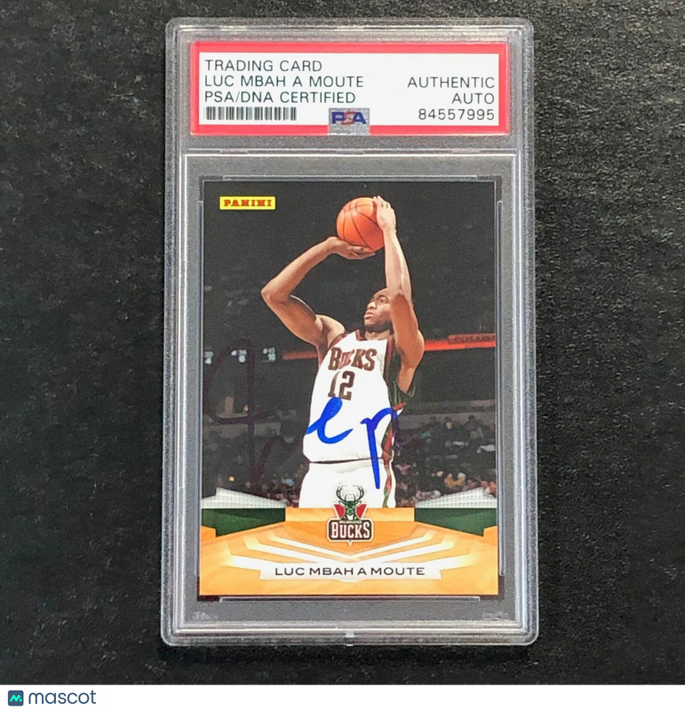 2009-10 Panini Basketball #100 Luc Mbah a Moute Signed Card AUTO PSA Slabbed Buc