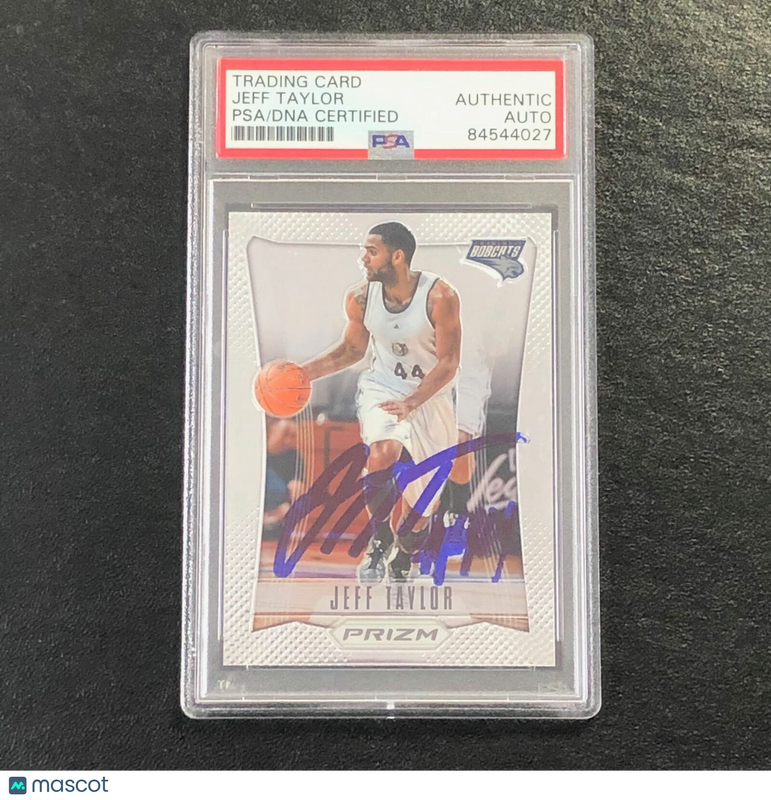 2012 Panini Prizm #277 Jeff Taylor Signed Card AUTO PSA Slabbed Bobcats