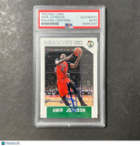 2015-16 NBA Hoops #95 Amir Johnson Signed Card AUTO PSA Slabbed Celtics