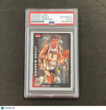 2008-09 NBA Fleer #82 Andrew Bogut Signed Card AUTO PSA Slabbed Bucks