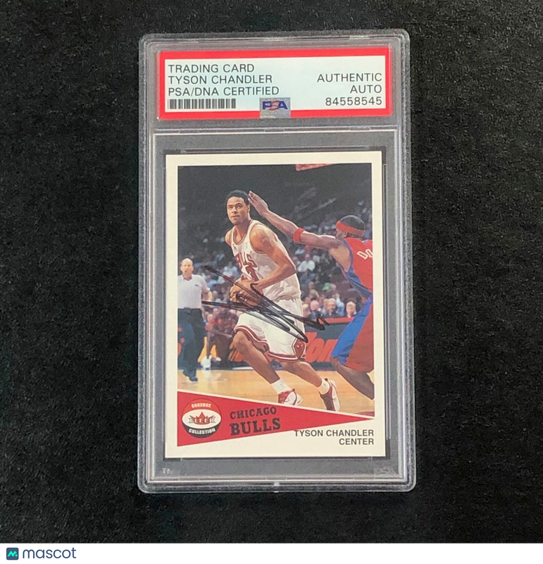 2001-02 Fleer Shoebox Collection #179 Tyson Chandler Signed Card AUTO PSA Slabbe