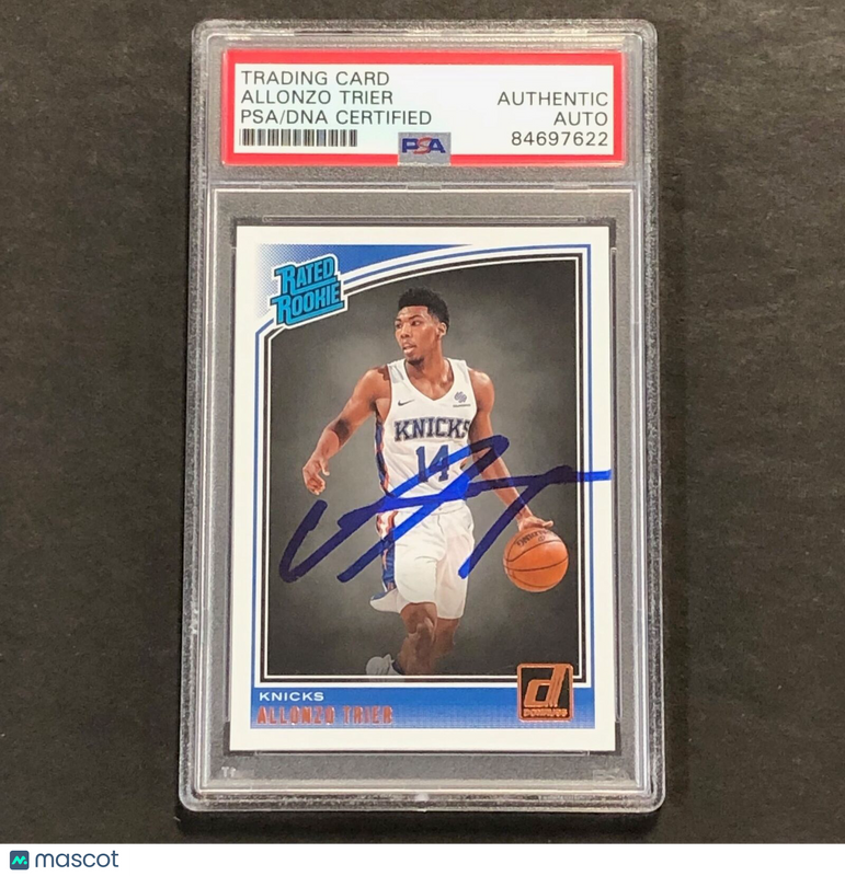 2018-19 Donruss Rated Rookie #175 Allonzo Trier Signed Card AUTO PSA Slabbed RC