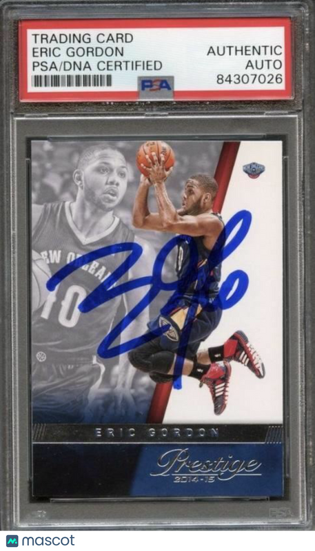 2014-15 Panini Prestige #30 Eric Gordon Signed Card AUTO PSA Slabbed