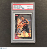 2008-09 Fleer #50 Zaza Pachulia Signed Card AUTO 10 PSA Slabbed Hawks