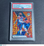 2019-20 Panini Mosaic #43 Mike Conley signed Card Auto PSA/DNA Slabbed Jazz