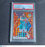 2019-20 Panini Mosaic #106 Tyus Jones Signed Card AUTO PSA Slabbed Grizzlies