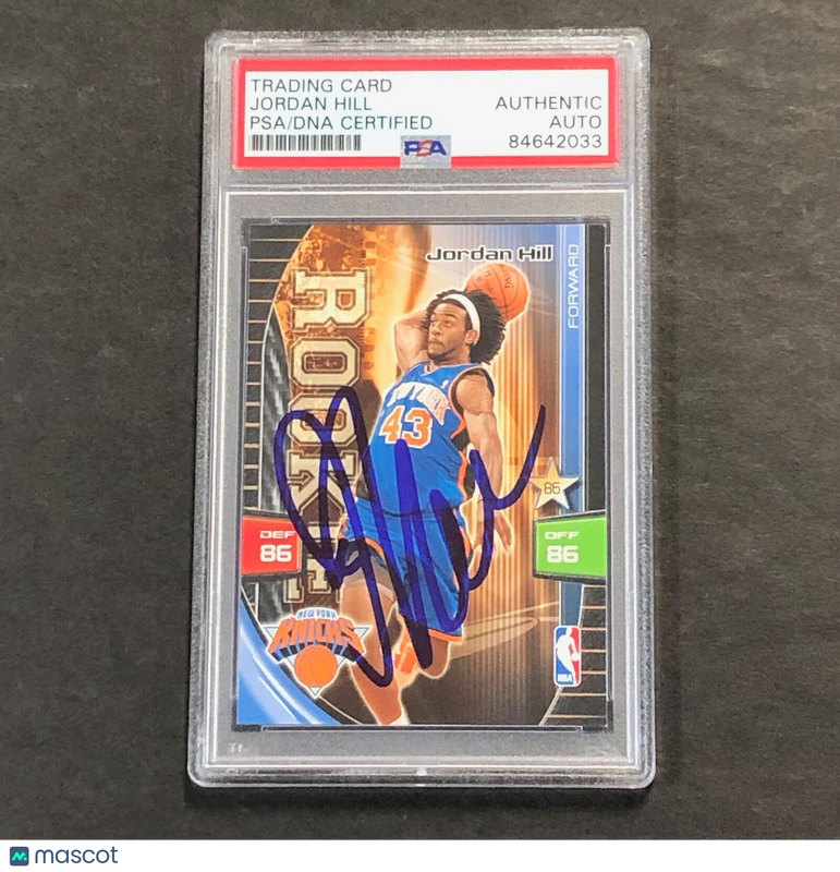 2009-10 PANINI XL Adrenalyn Jordan Hill Signed Card AUTO PSA Slabbed RC Knicks