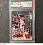 1998 PressPass #10 Michael Doleac Signed Card AUTO PSA Slabbed Utah