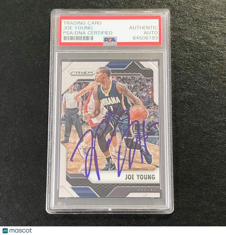 2016-17 Panini Prizm #188 Joe Young Signed Card AUTO PSA Slabbed Pacers