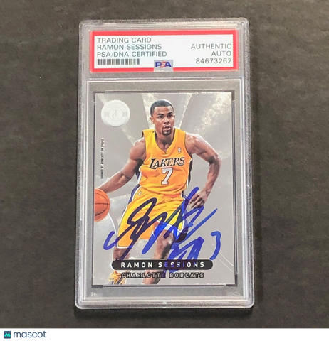 2012-13 Panini Totally Certified #178 Ramon Sessions Signed AUTO PSA Slabbed Lak