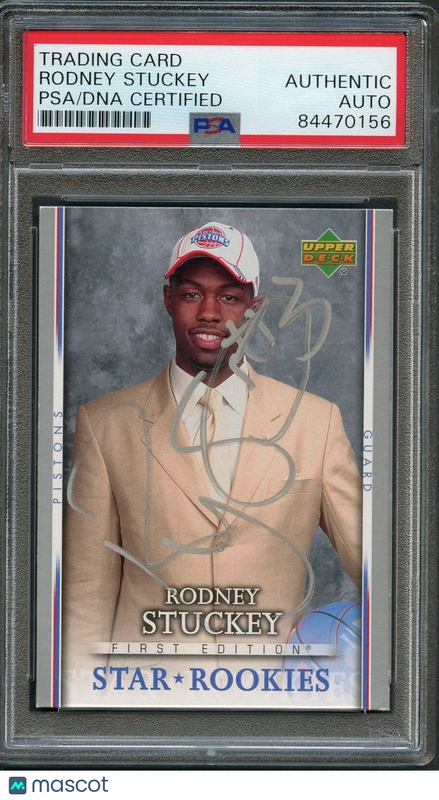2007 Upper Deck First Edition #215 Rodney Stuckey Signed Card AUTO PSA Slabbed P