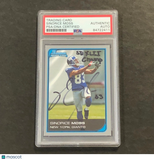 2006 Topps Bowman Football #155 Sinorice Moss Signed Card PSA Slabbed Auto Giant