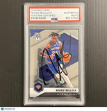 2020-21 Panini Mosaic #114 Reggie Bullock Signed Card AUTO PSA Slabbed Knicks