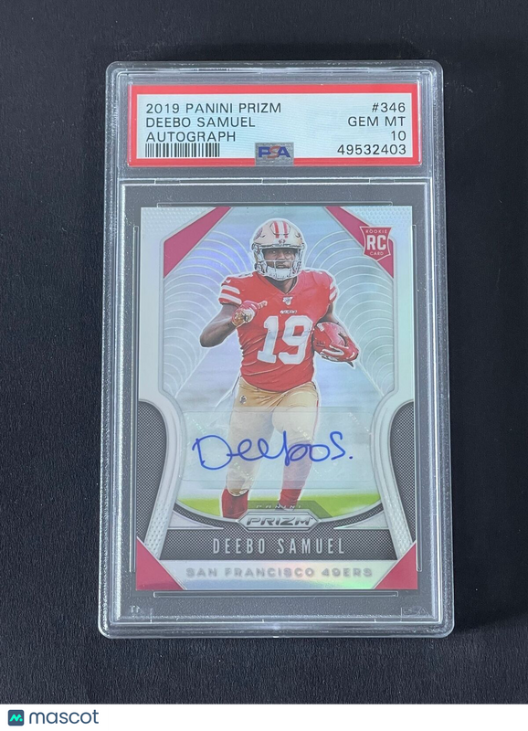 Deebo Samuel 2019 Panini Prizm #346 Rookie Signed Card PSA 10 Autographed