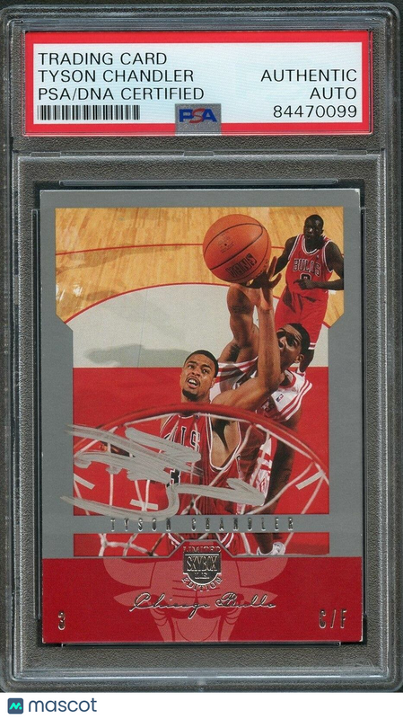 2004-05 Skybox #50 Tyson Chandler Signed Card AUTO PSA Slabbed