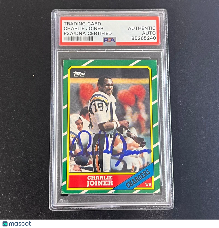1996 Topps #236 Charlie Joiner Signed Card PSA AUTO Slabbed Chargers