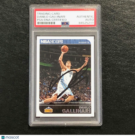 2013-14 NBA HOOPS #131 Danilo Gallinari Signed AUTO PSA Slabbed Nuggets