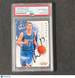 2012-13 Panini Contenders #74 Luke Ridnour Signed Card AUTO PSA Slabbed Timberwo