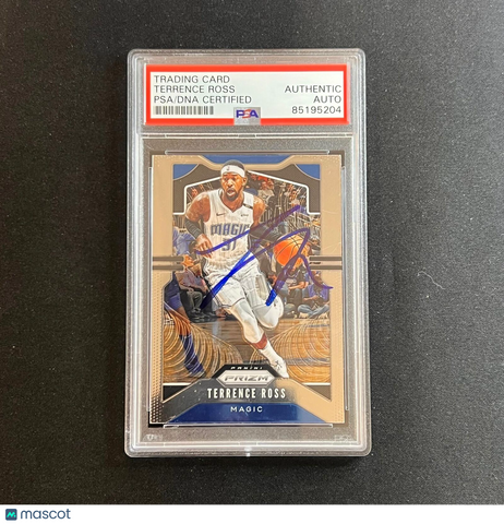 2019-20 Panini Prizm #44 Terrence Ross Signed Card AUTO PSA Slabbed Magic