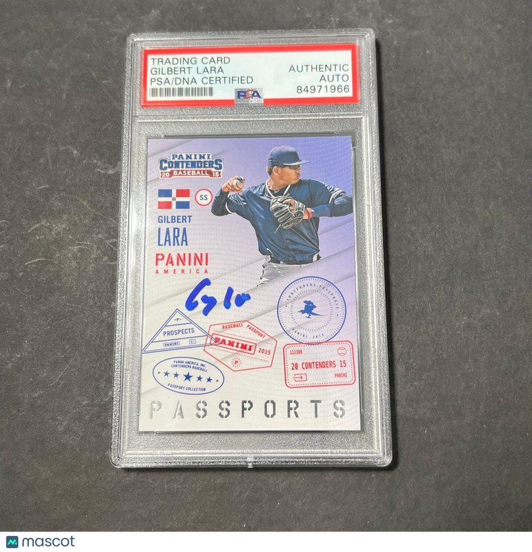 2015 Panini Contenders #7 Gilbert Lara Signed Card PSA Slabbed Auto Orioles