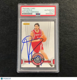 2009-10 Panini Future Stars #11 Luis Scola Signed Card Auto PSA Slabbed Rockets