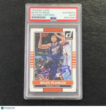 2014-15 Panini Donruss #124 Miles Plumlee Signed Card AUTO PSA Slabbed Suns