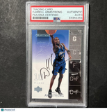 2002 Upper Deck Ovation #62 Darrell Armstrong Signed Card AUTO PSA Slabbed Magic