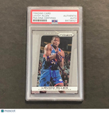 2013-14 PANINI Prizm #41 LAVOY ALLEN Signed Card AUTO PSA Slabbed 76ers
