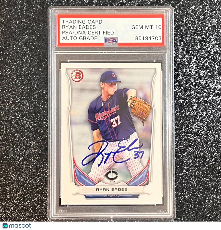 2014 Topps Bowman #BP8 Ryan Eades Signed Card PSA Slabbed Auto Twins