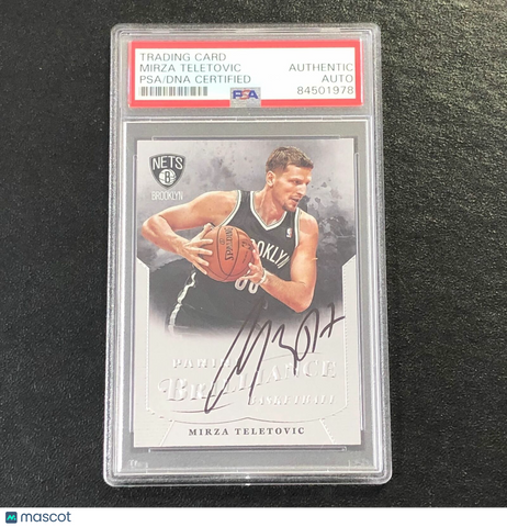 2012-13 Panini Brilliance #252 Mirza Teletovic Signed Card AUTO PSA Slabbed Nets