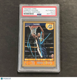 2013-14 NBA Hoops #162 Derrick Favors Signed Card AUTO PSA Slabbed Jazz