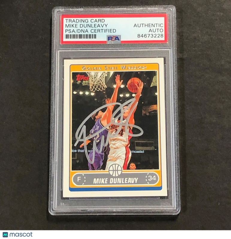 2006-07 Topps #81 Mike Dunleavy Signed Card AUTO PSA Warriors