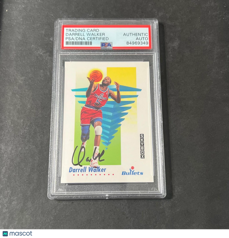 1991 Skybox #295 Darrell Walker Signed Card AUTO PSA Slabbed Bullets