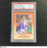 2013-14 Fleer Retro #59 Sergey Karasev Signed RC Rookie Card AUTO 10 PSA Slabbed
