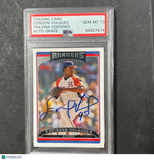 2006 Topps #543 Edinson Volquez Signed Card PSA Slabbed Auto Rangers