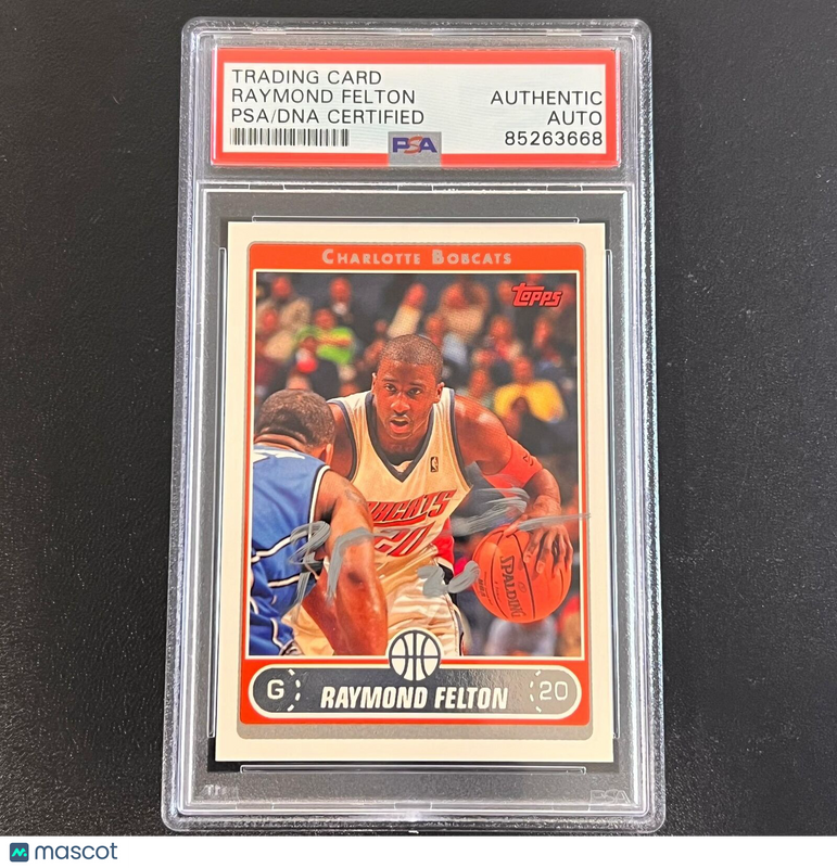 2006 Topps NBA Properties #20 Raymond Felton Signed Card AUTO PSA/DNA Slabbed Bo