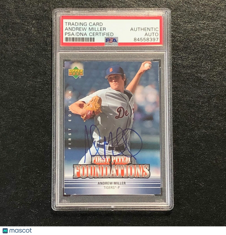 2007 Upper Deck First Edition #FPF-AM Andrew Miller Signed Card PSA Slabbed Auto