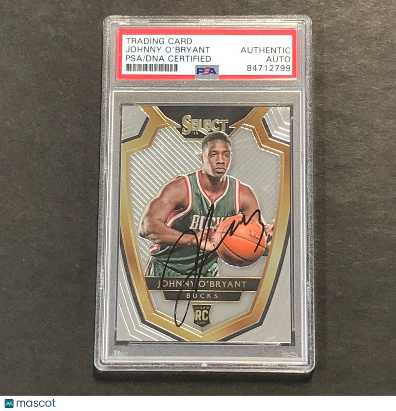 2014-15 Select #189 Johnny O'Bryant Signed Card AUTO 10 PSA/DNA Slabbed RC Bucks
