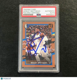2017-18 Panini Donruss #33 Wesley Matthews Signed Card Auto PSA Slabbed Dallas