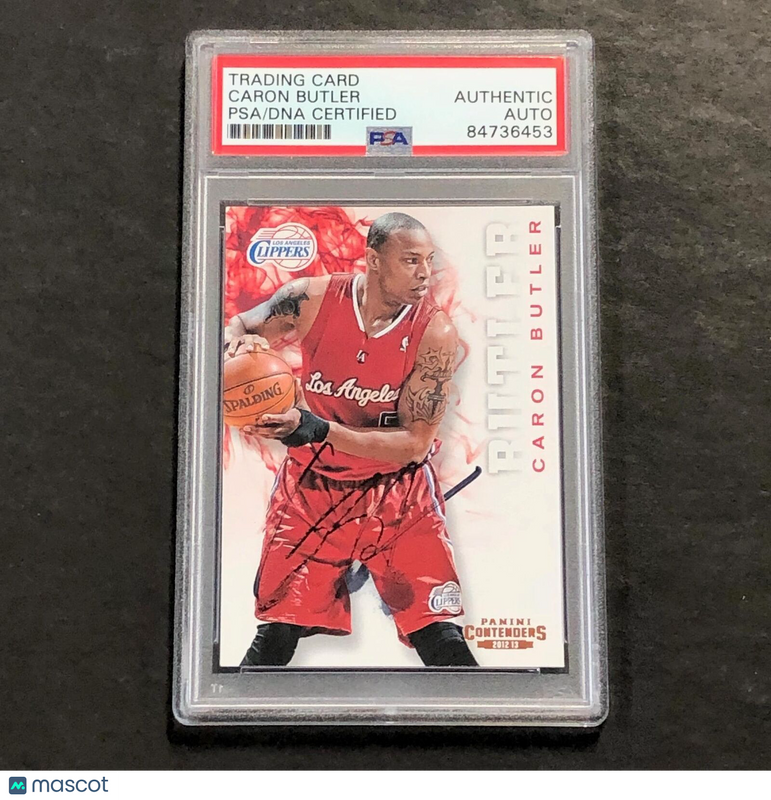 2012-13 Panini Contenders #171 Caron Butler Signed Card AUTO PSA Slabbed Clipper