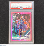 2019-20 Panini Donruss Optic #24 Nicolas Batum Signed Card AUTO PSA Slabbed Horn