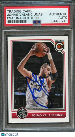 2016-17 Panini Complete #288 Jonas Valanciunas Signed Card AUTO PSA Slabbed Toro