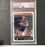 2014-15 NBA Hoops #26 Miles Plumlee Signed Card AUTO PSA Slabbed Suns