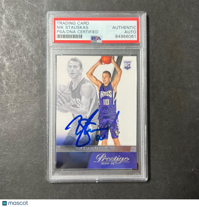 2014-15 Panini Prestige #168 Nik Stauskas Signed Card AUTO PSA Slabbed RC Kings