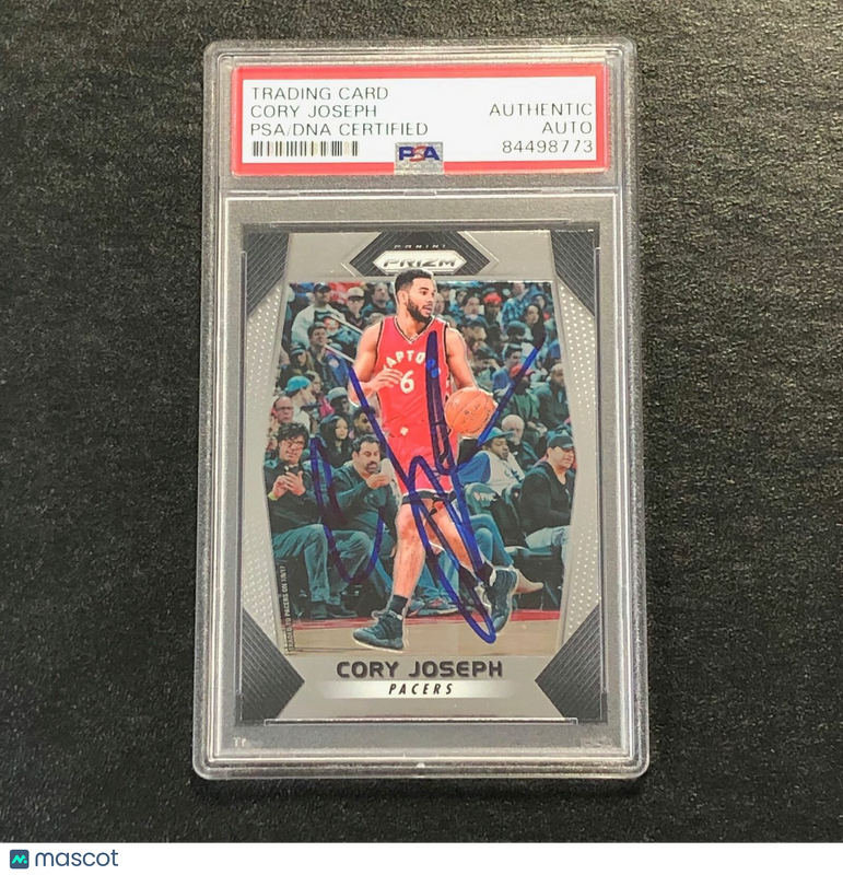 2017-18 Panini Prizm #222 Cory Joseph Signed Card AUTO PSA Slabbed Pacers