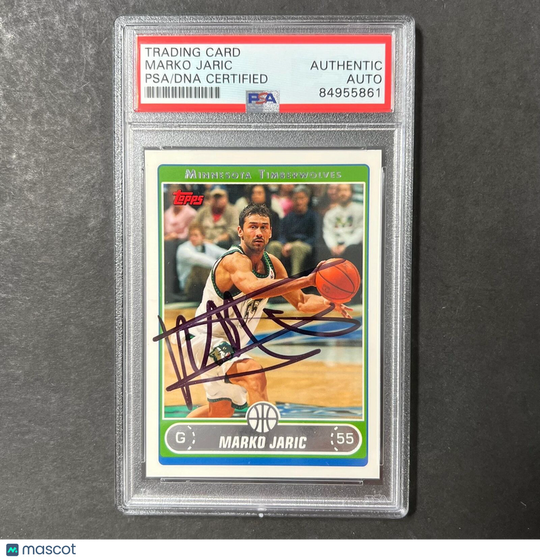 2006 Topps #35 Marko Jaric Signed Card PSA Slabbed Clippers