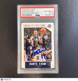 2015-16 NBA Hoops #9 Dante Exum Signed Card AUTO PSA Slabbed Jazz
