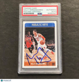 2017-18 NBA Hoops #103 Willy Hernangomez Signed Card AUTO PSA Slabbed Knicks